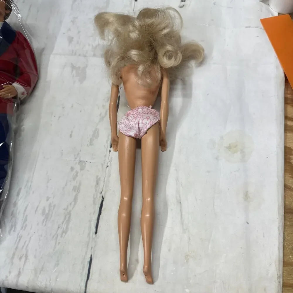 Barbie 1966 Barbie Doll Blonde Blue Eye Nude Vintage